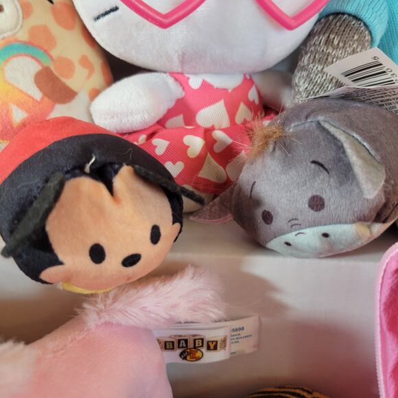 Plush Toy Lot 26pcs Mixed  Beanie Babies, TY, Hello Kitty, Preschool, Daycare - Picture 3 of 16